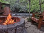 Enjoy the Fire Pit on the River